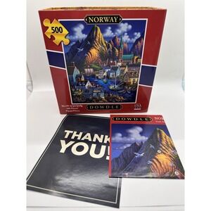 Dowdle Puzzles "Norway" 500 Pieces Folk Art Jigsaw Puzzle 16X20 NEW SEALED